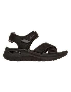 Sandali neri con fasce incrociate regolabili ARCH FIT 2.0 SANDAL FEELIN' BRIGHT 38