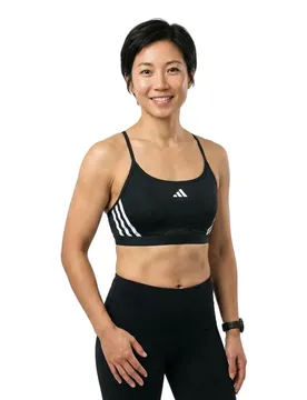 Soutien-gorge De Sport à Faible Impact Aeroreact 3 Stripes Black / White M