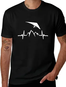 EKG shirts hang man cotton t pilot shirt graphic heartbeat Hang gliding man t man shirts glider summer T-Shirt T-Shirt t - Aliexpress - FashionsVida