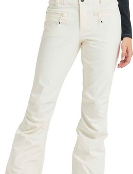 Skihose mit hohem Bund Rising High Pant Whisper White für Damen Größe L Weiß