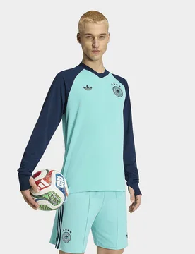 Mens Top Da Trasferta Pre-match Warm Germania 26 - Turchese, turchese turchese Uomo taglia XL - Adidas - FashionsVida