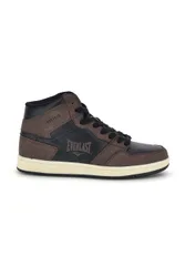 Sneakers alte marroni con dettagli a contrasto EV716B 43