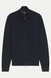 Black Strickjacke mit diagonaler Struktur Schwarz L