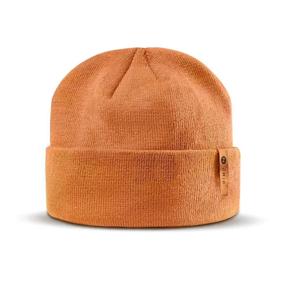 Beanie Burnt Orange One Size Men,Women - Zhik - FashionsVida
