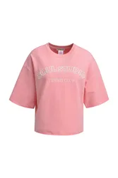 BOXY CROPPED COEGE SWEATSHIRT SHO femae