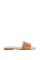 Laras' Leather Sandals - Natural - Size: 7