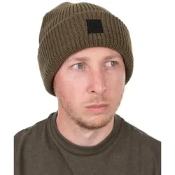 Olive Merino Blend Beanie Brown One Size Men,Women