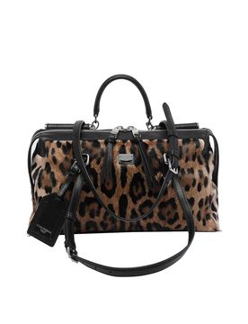 Borsa a mano con stampa Vittoria Leo