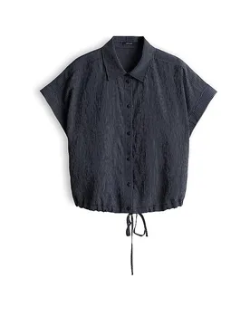 Chemise FLANETA bleu marine 36 - Opus - FashionsVida