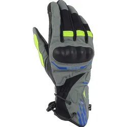 Guanti Moto BAKUNDU Nero Grigio Blu Fluo taglia 12