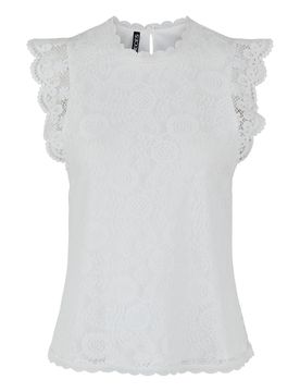 PIECES Blusa 'PCOLLINE' blanco