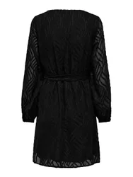 ONLABIGAIL L V-NECK BELT DRE WVN female
