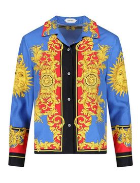 Versace Camicia in twill di seta