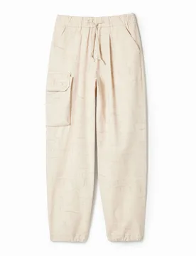 Pantalon cargo imprimé BROWN 38 male - Desigual - FashionsVida