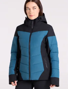 Resort Womens Padded Ski Jacket - Green - Green - Size: 18 - Mountain Warehouse - FashionsVida