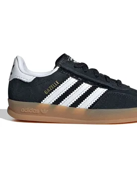 Originals Sneaker Gazelle Indoor Comfort Closure Elastic Lace Core Black / Ftwr White / Gum 2 EU 24 - Adidas - FashionsVida