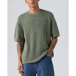 Camiseta de hombre de manga corta con cuello redondo
