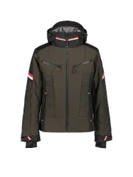 Chaqueta de esquí para hombre Kaldoaivi con capucha oliva 48
