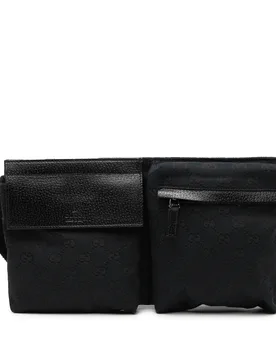 GG Canvas Double Pocket Belt Bag - Gucci - FashionsVida