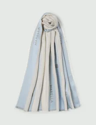 MARELLA stola a righe donna grigio