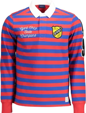Herren Langarm-Poloshirt Rot 20012025030_ROSSO_620