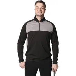 Layer Contrast 1/4 Zip, schwarz xl