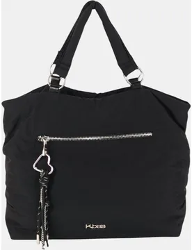 Bolso shopper grande en nylon, con asas dobles y cierre de cremallera - Kbas - FashionsVida