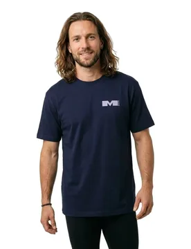 Maglietta A Maniche Corte Statement Dark Navy M - Makia - FashionsVida