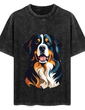 Bernese Mountain Dog - Shadow and Light T-Shirt Moisture Wicking Quick Dry Tee - Aliexpress - FashionsVida