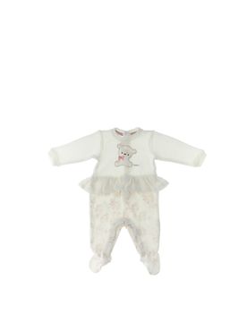 Tutina con volant BIANCO 056/1M