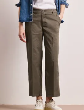 Straight Leg Chino im Casual Fit female Braun - Street One - FashionsVida