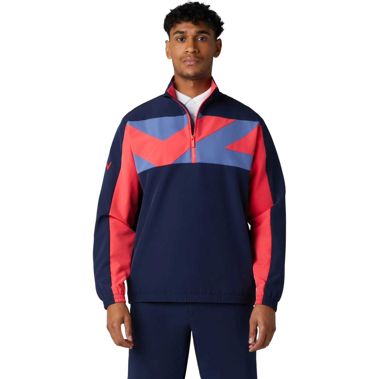 Layer Chev Blocked Wind, navy/coral xl - Callaway - FashionsVida