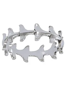 Dive Silver Anello Whale Tail