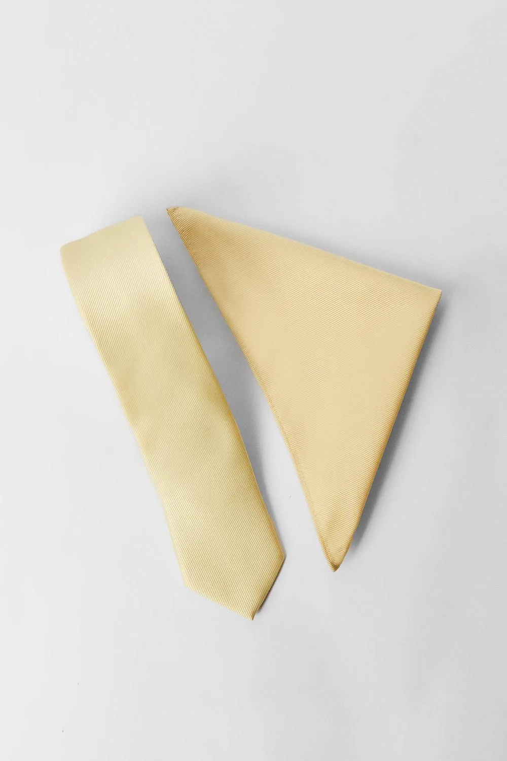 Men's Lemon Tie & Pocket Square - Lemon - Size: One Size - Burton - FashionsVida