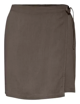 PCPIA LINEN MIX MW WRAP SKIRT WVN N female - XL - FashionsVida
