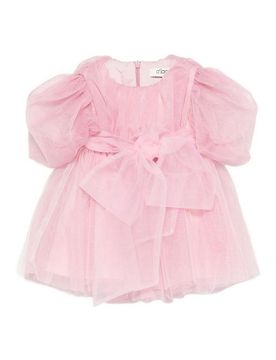 Vestito In Tulle Con Fiocco