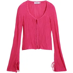 Camiseta de mujer corchetes lazada