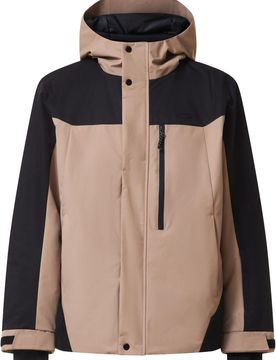 Warme Skijacke 10K Insulated Color Block Pebble für Herren Größe M Beige