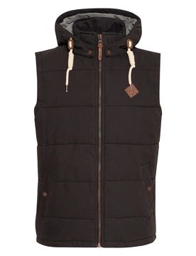 Solid Chaleco 'Dry' gris / negro