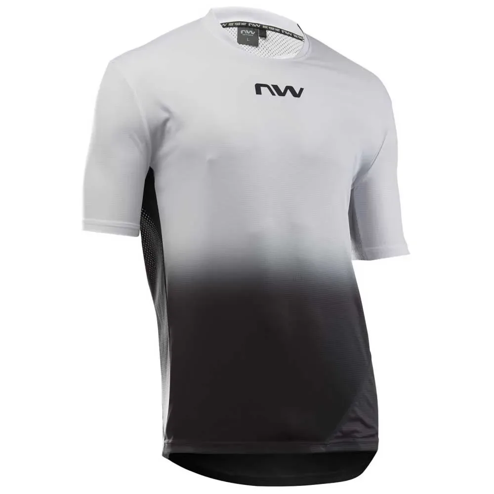 Maglia Da Enduro A Maniche Corte Edge 2 Light Grey / Black - Northwave - FashionsVida