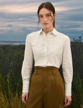 Camisa de mujer con cuello bebé - Verhunt - FashionsVida