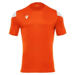 T-shirt à Manches Courtes Polis Orange / White L Homme