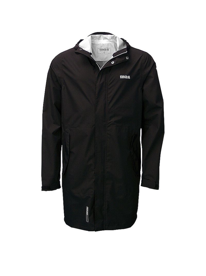 Trench de gabardina corta para hombre negro S