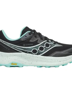 Peregrine 16 Gore-tex® Trail Running Shoes Black / Aqua UK 5.5 Women - Saucony - FashionsVida