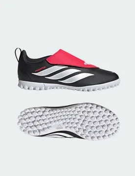 Scarpe da calcio PREDATOR CLUB Fold-Over Tongue Turf 28 Core Black / Cloud White / Lucid Red - Adidas - FashionsVida