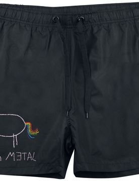 Badeshort - S bis XL - für Männer - Größe L - schwarz - Männer - male