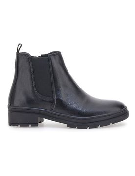 Stivaletti Chelsea neri in vera pelle 602 36