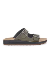 Sandali kaki con doppia fibbia 781714C 41