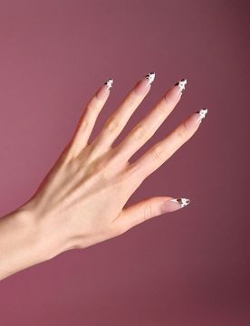Unghie finte con stampa animale 24 pz - nude