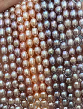 AAA 6–7mm Colored Rice-Shaped Pearls 100% High-Quality Natural Pearl Semi-Finished Beads for Jewelry Making DIY Women Necklaces - Aliexpress - FashionsVida